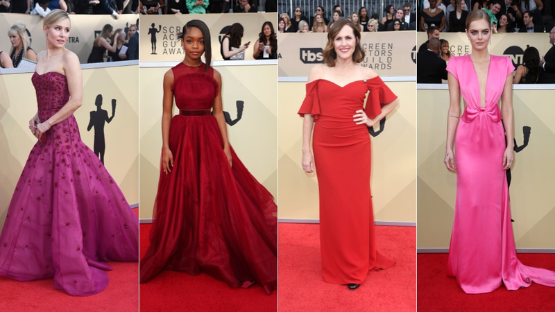 Illustration for article titled Millennial Pink's Not Dead On the SAG Awards Red Carpet